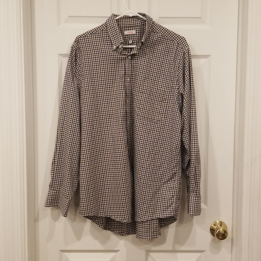 Izod Men's 16 - 16 1/2 Plaid Shirt